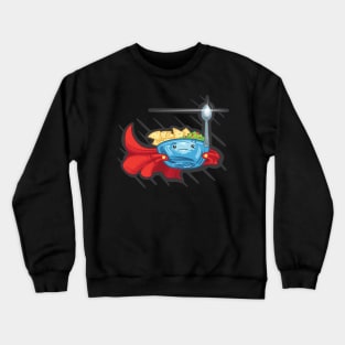 Bowl Wearing A Cape Crewneck Sweatshirt